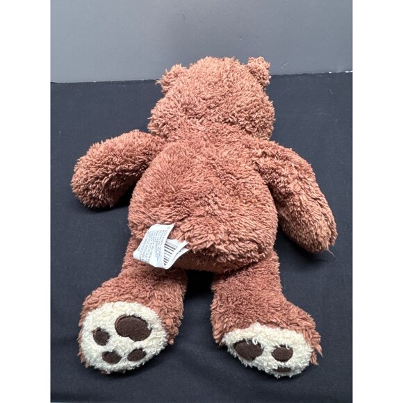 Goffa Int. Adorable Brown Plush Teddy Bear With Plaid Bow Tie For Children Ages - Picture 4 of 8